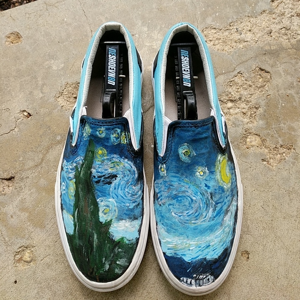 "Starry Night" Slip-on Vans